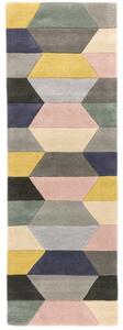 Asiatic gyapjú szőnyeg funk honeycomb pastel 04 - 70 x 200 cm