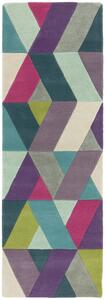Asiatic gyapjú szőnyeg funk chevron blue green 02 - 70 x 200 cm