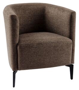 Design fotel, barna/fekete, KAPY