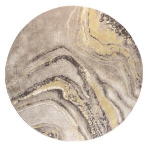 Sárga-krémszínű kerek szőnyeg ø 200 cm Solar – Zuiver