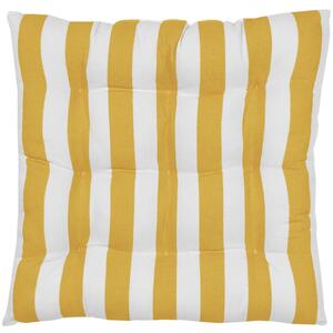 Timon sárga-fehér pamut ülőpárna, 40 x 40 cm - Westwing Collection