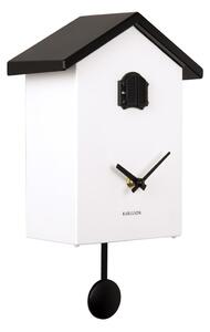 Cuckoo fekete-fehér ingás óra, 25 x 20 cm - Karlsson