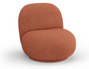 Téglavörös buklé fotel Chuck – Micadoni Home