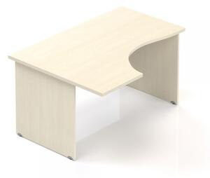 Visio ergonomikus asztal 140 x 100 cm, bal oldali sarokkialakítás, Juhar