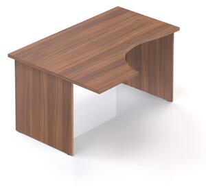 Visio ergonomikus asztal 140 x 100 cm, bal oldali sarokkialakítás, Dió