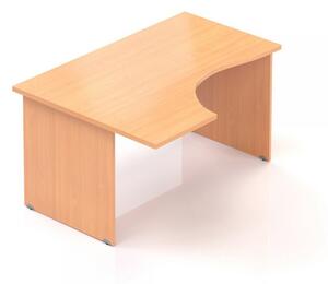 Visio ergonomikus asztal 140 x 100 cm, bal oldali sarokkialakítás, Bükk