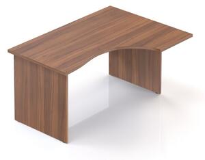 Visio ergonomikus asztal 140 x 100 cm, jobb oldali sarokkialakítás, Dió