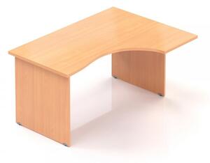 Visio ergonomikus asztal 140 x 100 cm, jobb oldali sarokkialakítás, Juhar