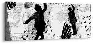 Kép - Street art - zűrzavar (120x50 cm)