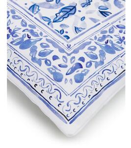 Andrea kék-bézs pamut dekoratív párnahuzat, 45 x 45 cm - Westwing Collection
