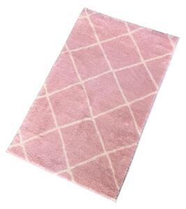 Rózsaszín fürdőszobai kilépő 50x80 cm Diamond – Mila Home