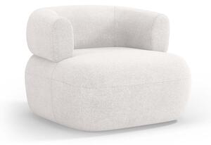 Fehér buklé fotel Jenny – Micadoni Home