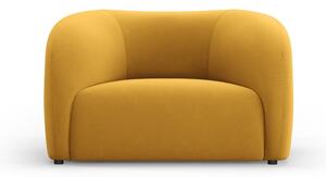 Mustársárga bársony fotel Santi – Interieurs 86