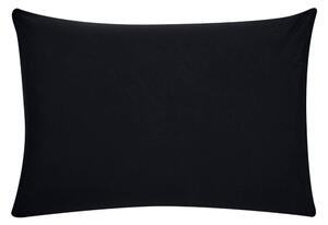 Fekete pamut-perkál díszpárnahuzat, 50 x 70 cm - Westwing Collection
