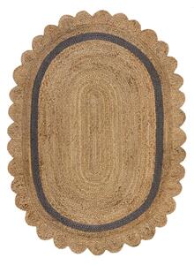 Natúr színű kézi szövésű juta szőnyeg 120x170 cm Grace – Flair Rugs