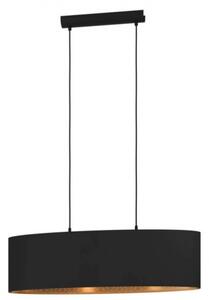 LED lámpa , függeszték , mennyezeti , 2xE27 foglalat , fekete , EGLO , ZARAGOZA , 900147