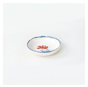21 db-os fehér-kék kerámia étkészlet - My Ceramic