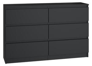 Komód Musecalo 6 120 (fekete)