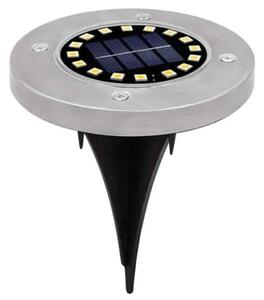 Polifach 16 LED-es süllyesztett Napelemes Lámpa 12,6cm (P-216) - ezüst