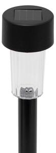 HOME MX842N napelemes kerti lámpa, 1 db hidegfehér LED, akkumulátor, fekete műanyag, 24db-os szett