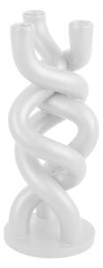 Twisted fehér kerámia gyertyatartó 3 gyertyához, magasság 31,4 cm - PT LIVING