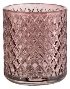 Atessa rózsaszín üveg fogkefetartó pohár - Wenko