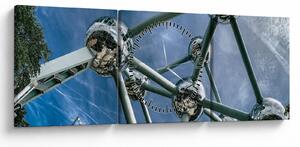 Kép - atomium Brüsszelben (órával) (90x30 cm)