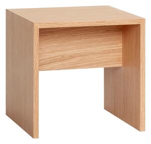 Less tölgyfa tárolóasztal, 40 x 40 cm - Hübsch