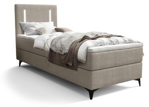ONO comfort kárpitozott boxspring ágy, 90x200, curio 11, balos