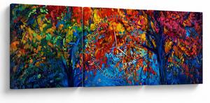 Természetfestmény képe (órával) (90x30 cm)