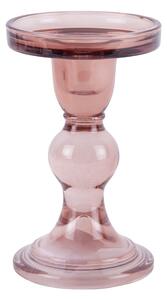 Art rózsaszín üveg gyertyatartó - PT LIVING