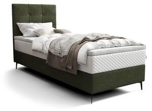 ILANO comfort kárpitozott boxspring ágy, 90x200, aragon 39, balos