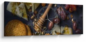 Kép szárított gyümölcsökkel (órával) (90x30 cm)