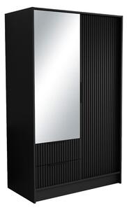 NORBEL ruhásszekrény, 100x200x51, fekete