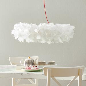 Slamp függőlámpa Clizia Mama Non Mama, Ø78cm, fehér/vörös, dimmelhető, Fehér / opál, Nappali / Étkező, Műanyag, Dizájn