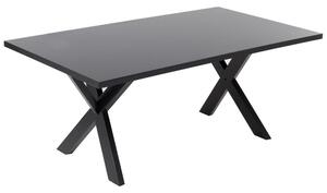 Étkezőasztal LISALA Fekete 180 cm 100 cm