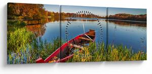 Egy piros pont képe (órával) (90x30 cm)