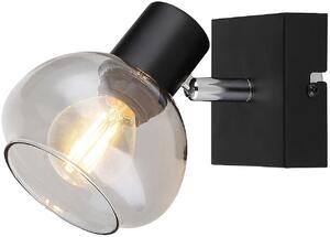 Rabalux Sullivan oldalfali lámpa 1x40 W fekete-füst színű 3295