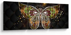 Kép - Mágikus pillangó (órával) (90x30 cm)