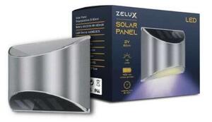 Zelux Napelemes kültéri LED lámpa, modern lépcsővilágítás, EZÜST IP44