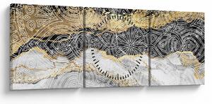 Kép - Mandala márványból (órával) (90x30 cm)
