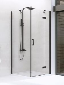 New Trendy New Renoma Black zuhanykabin 120x90 cm négyszögletes fekete félmatt/átlátszó üveg D-0208A/D-0111B