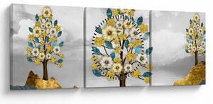 Kép - virágzás (órával) (90x30 cm)