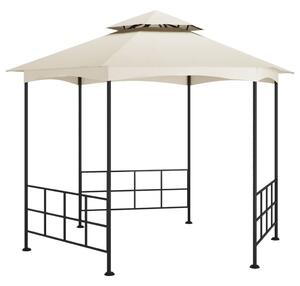 Krémszínű pavilon oldalfalakkal 3,1 x 2,7 m