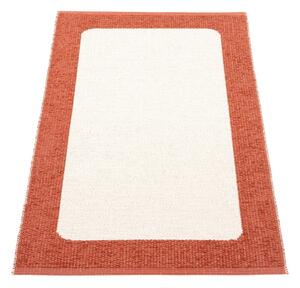 Téglavörös-krémszínű kültéri-beltéri szőnyeg 70x120 cm Ilda Brick – Pappelina