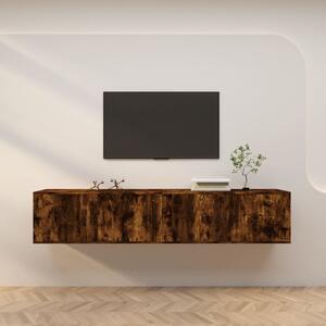 2 db füstös tölgy színű fali TV-szekrény 100 x 34,5 x 40 cm