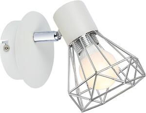 Candellux Verve oldalfali lámpa 1x40 W fehér-króm 91-61331