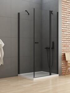 New Trendy New Soleo Black zuhanykabin 120x100 cm négyszögletes fekete félmatt/átlátszó üveg K-0684