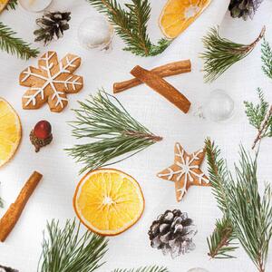 Goldea teflonbevonatú asztalterítő - illatos karácsony - ovális 120 x 160 cm