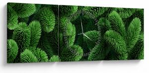 Kép - Tűlevelű gallyak (órával) (90x30 cm)